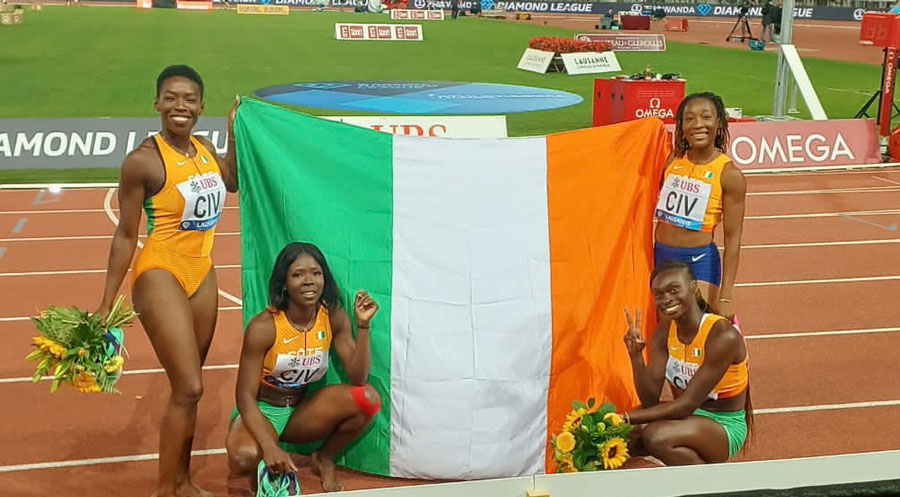 Athlétisme/ Lausanne: Les Ivoiriennes établissent un nouveau record de la Côte d’Ivoire sur 4x100m relais